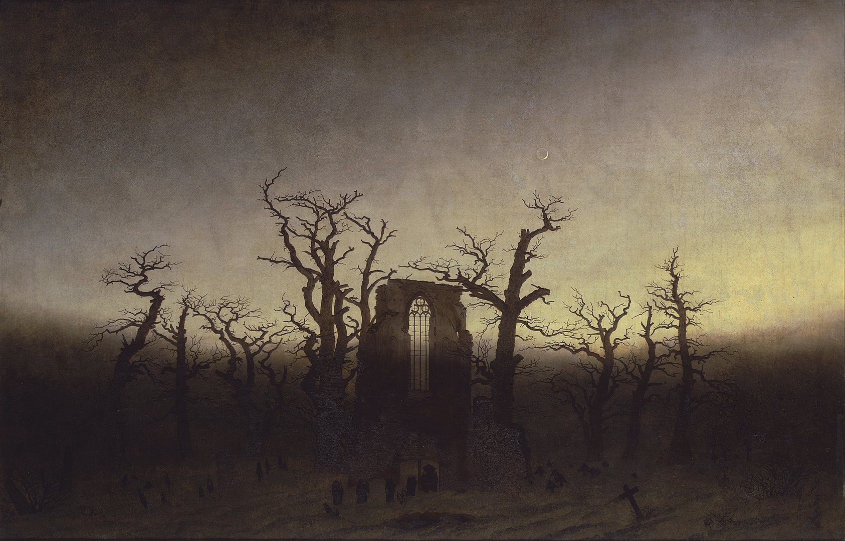 Caspar David Friedrich: Abtei im Eichwald